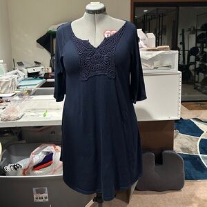 Navy Blue Dress by NAÏF